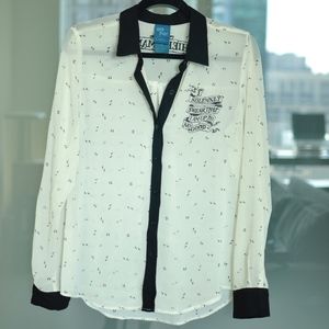 Harry Potter Mischief Managed Sheer Blouse